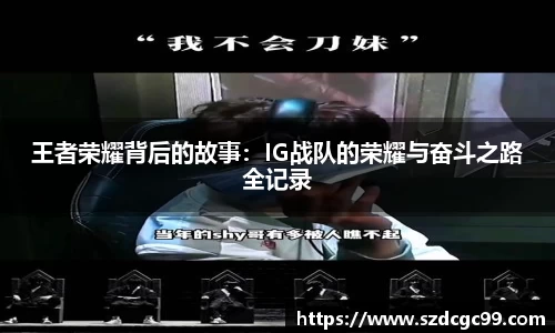 王者荣耀背后的故事：IG战队的荣耀与奋斗之路全记录